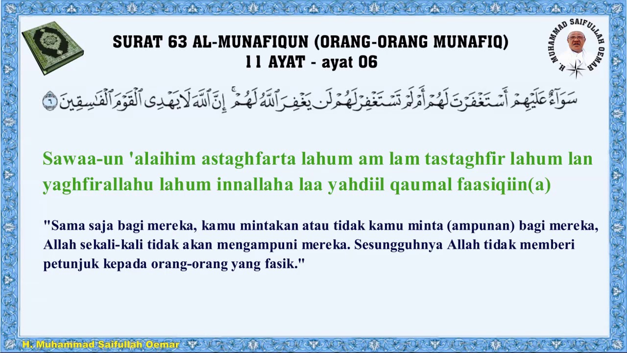 Detail Surat Tentang Orang Munafik Nomer 43