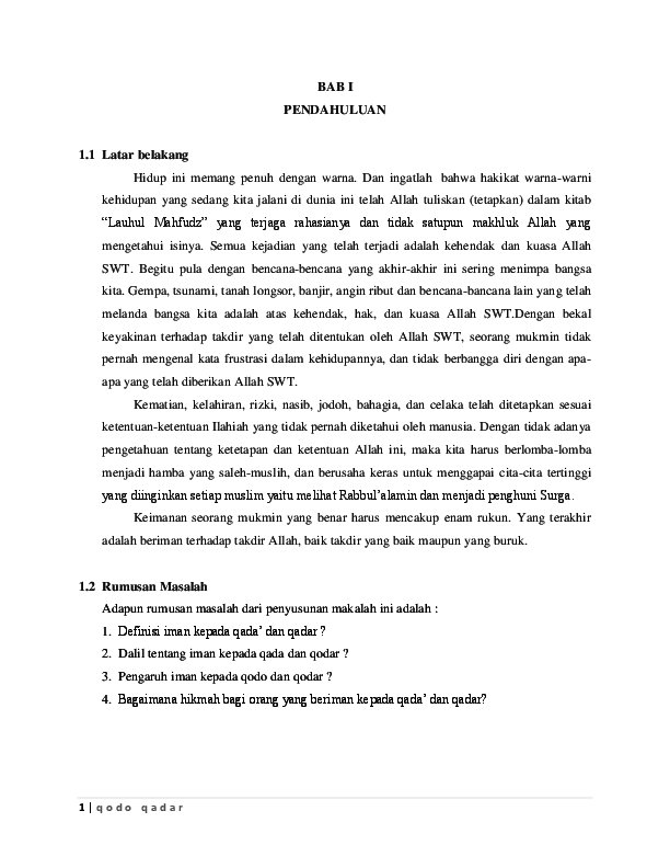 Detail Surat Tentang Qada Dan Qadar Nomer 49