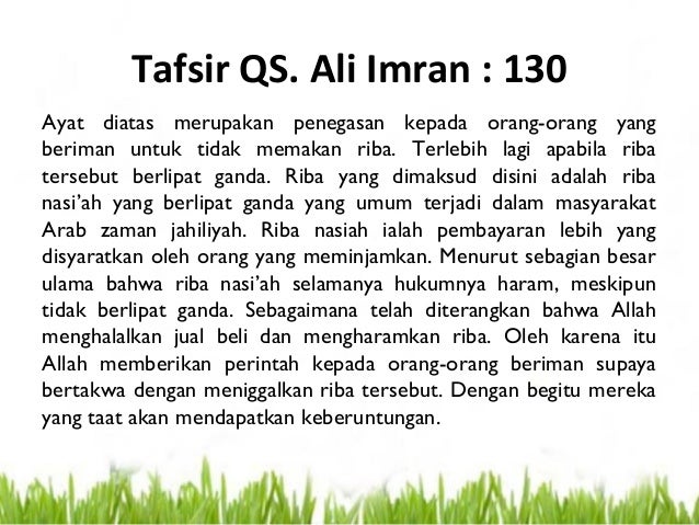 Detail Surat Tentang Riba Nomer 14