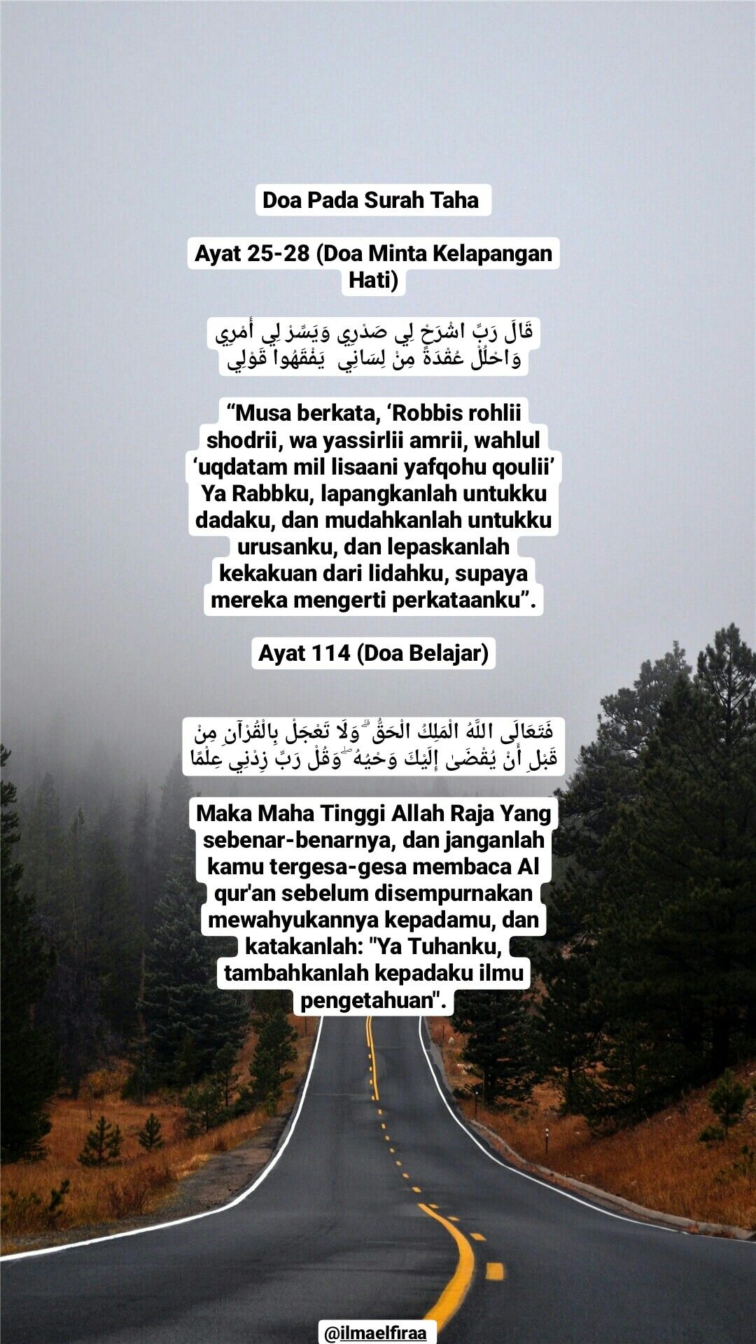 Detail Surat Thaha Ayat 25 28 Nomer 12