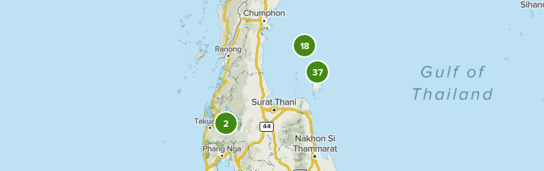 Detail Surat Thani Thailand Map Nomer 7