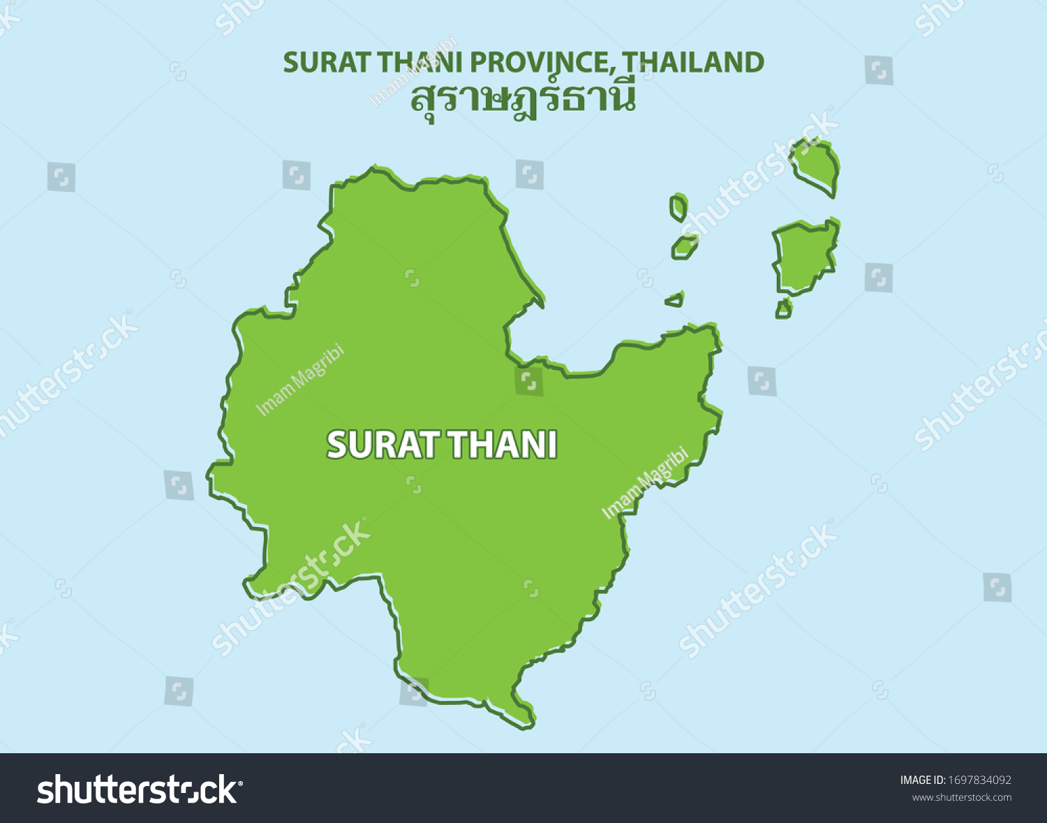 Detail Surat Thani Thailand Map Nomer 8