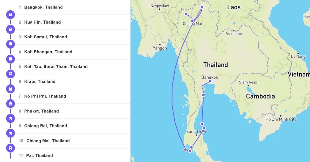 Detail Surat Thani Thailand Map Nomer 29