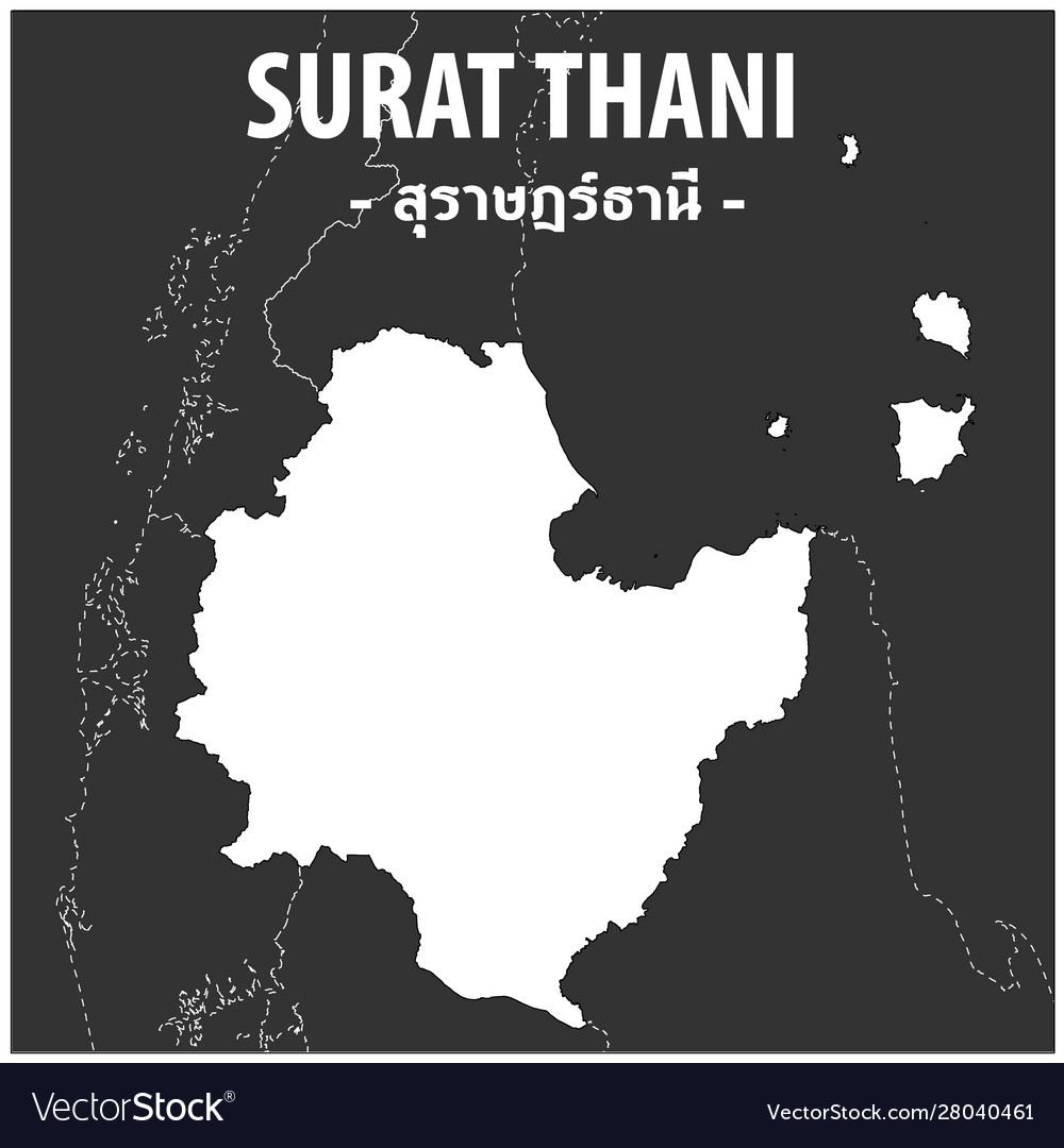 Detail Surat Thani Thailand Map Nomer 2