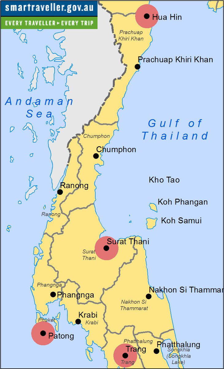 Detail Surat Thani Thailand Map Nomer 3