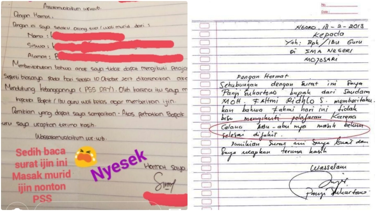 Detail Surat Tidak Masuk Sekolah Nomer 46