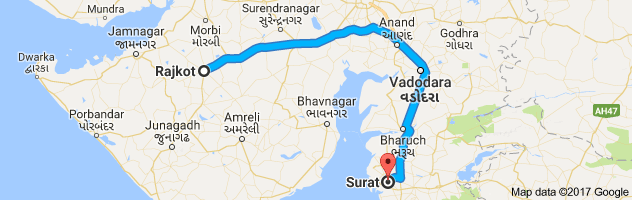 Detail Surat To Rajkot Distance Nomer 3