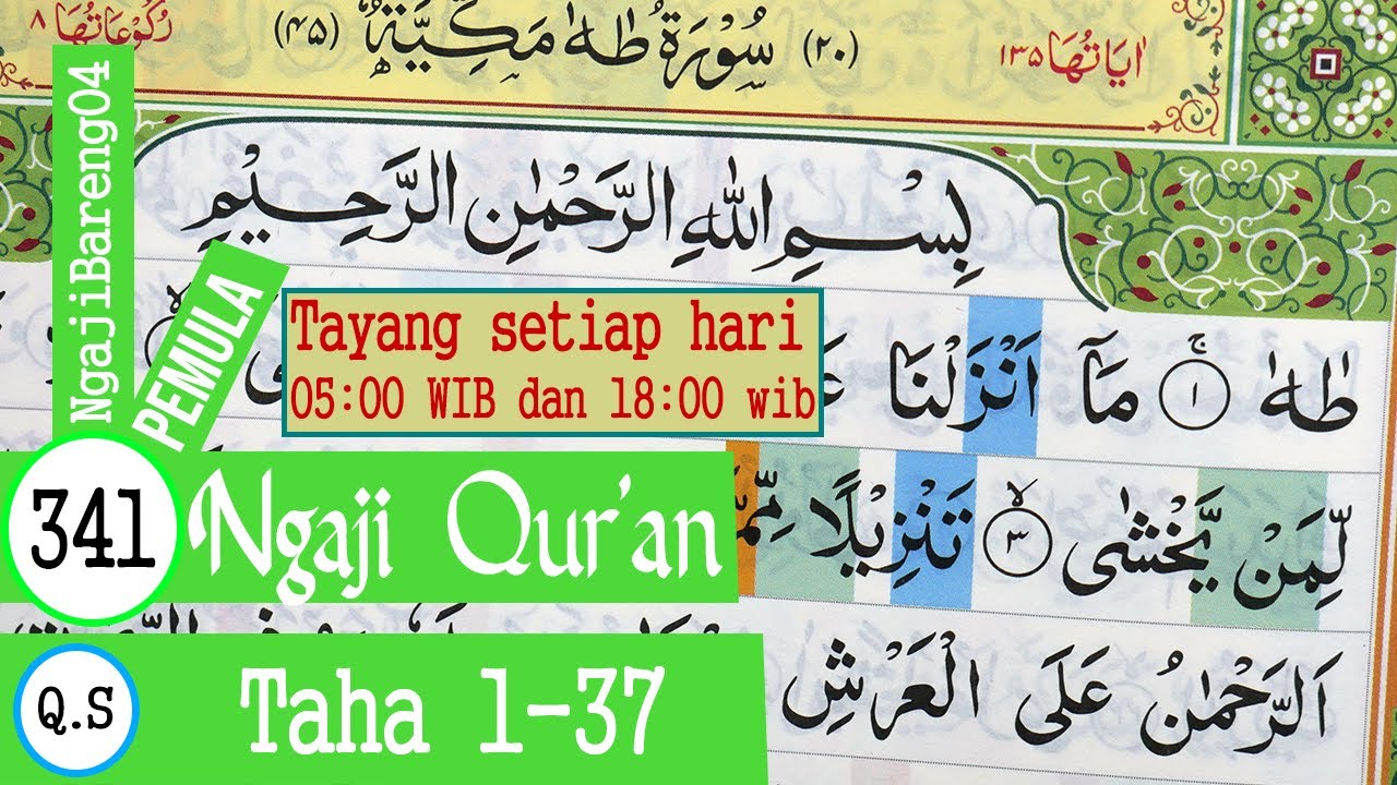 Detail Surat Toha Ayat 1 Sampai 5 Nomer 25