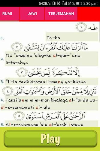 Detail Surat Toha Ayat 1 Sampai 5 Nomer 49