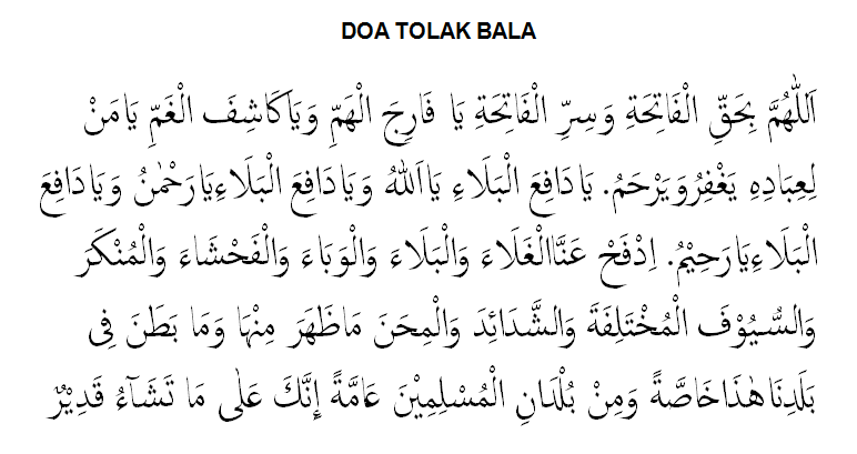 Surat Tolak Bala - KibrisPDR
