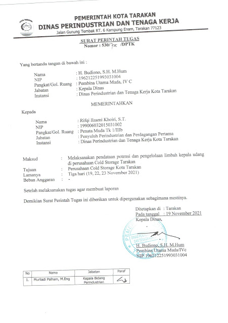 Detail Surat Tugas Instansi Nomer 39