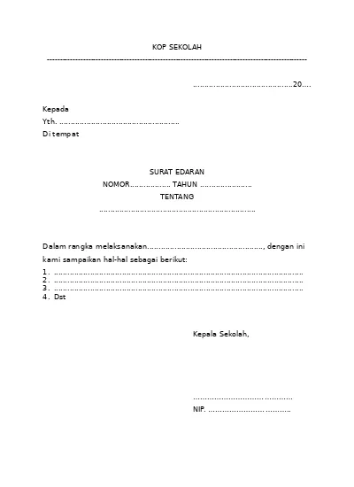 Detail Surat Tugas Kepala Sekolah Nomer 49