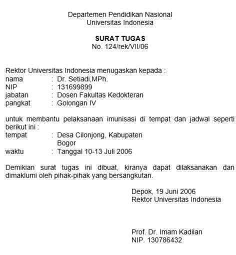 Detail Surat Tugas Perusahaan Nomer 37