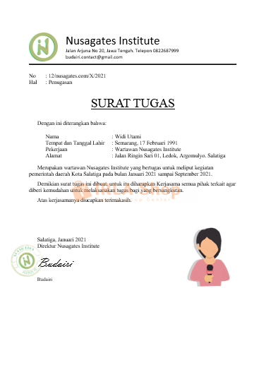 Detail Surat Tugas Wartawan Nomer 2