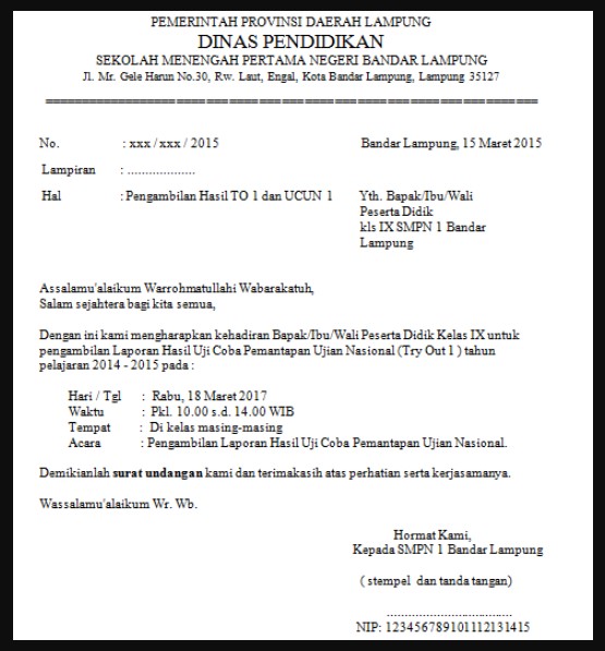 Detail Surat Undangan Komunitas Nomer 29