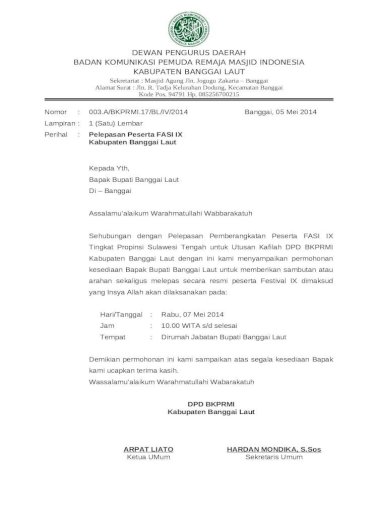 Detail Surat Undangan Lomba Cerdas Cermat Nomer 48