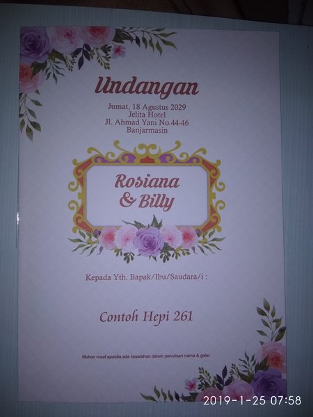 Detail Surat Undangan Nikah Nomer 21