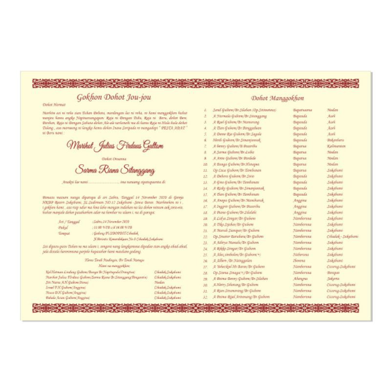 Surat Undangan Pernikahan Batak - 51+ Koleksi Gambar
