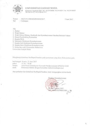 Detail Surat Undangan Pertemuan Nomer 22