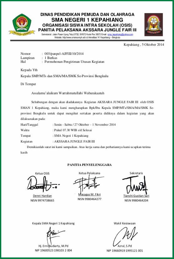 Detail Surat Undangan Resmi Dan Tidak Resmi Nomer 20