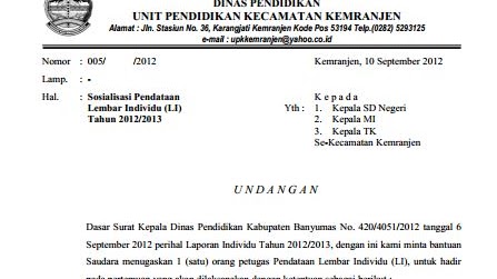 Detail Surat Undangan Sosialisasi Nomer 20