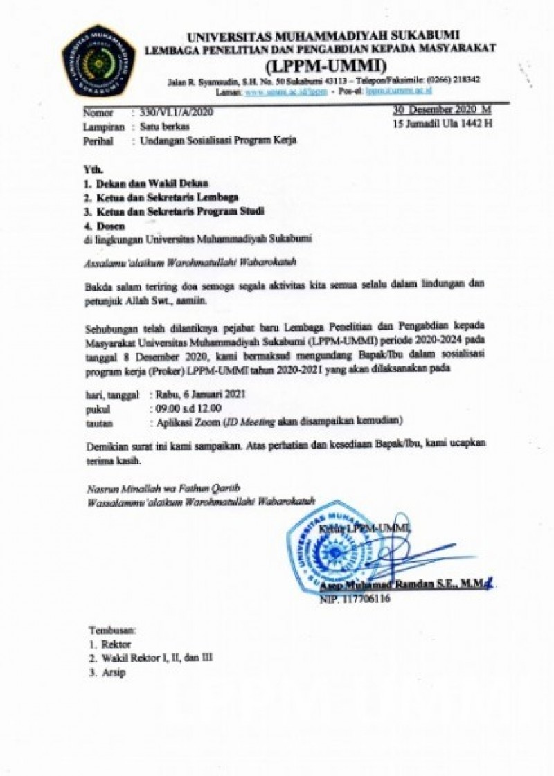 Detail Surat Undangan Sosialisasi Nomer 40