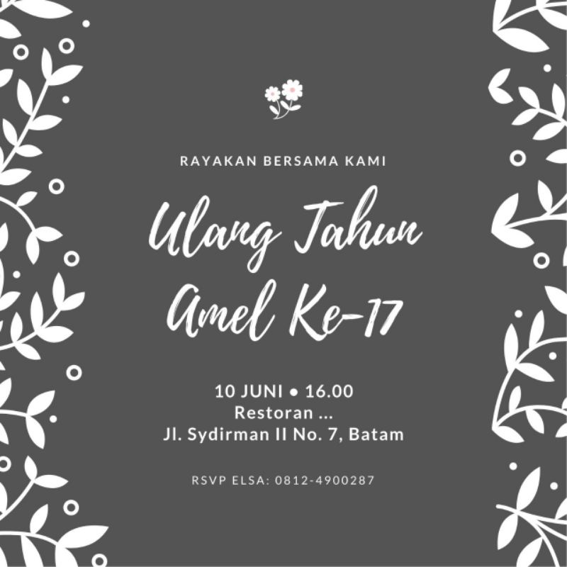 Detail Surat Undangan Ulang Tahun Dewasa Nomer 35