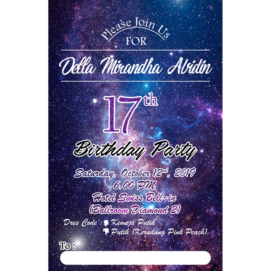 Detail Surat Undangan Ulang Tahun Dewasa Nomer 36