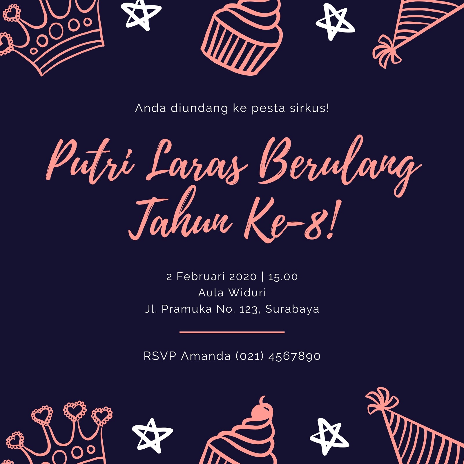 Detail Surat Undangan Ulang Tahun Dewasa Nomer 44