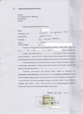 Detail Surat Wali Nikah Nomer 29