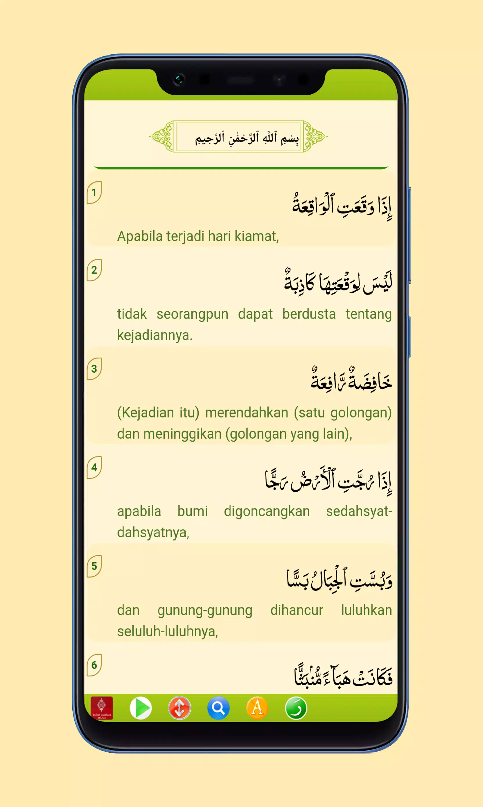 Detail Surat Waqiah Komplit Nomer 6