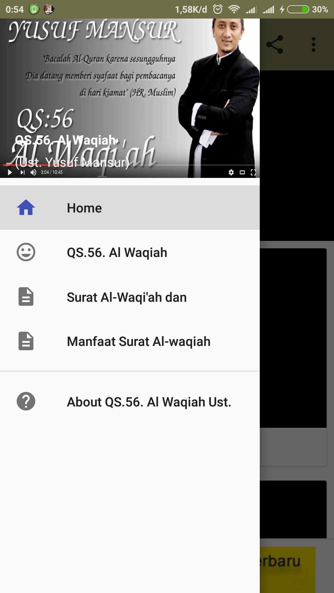 Detail Surat Waqiah Ustad Yusuf Mansur Nomer 6