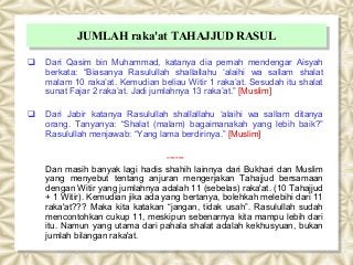 Detail Surat Yang Dibaca Pada Sholat Tahajud Nomer 54