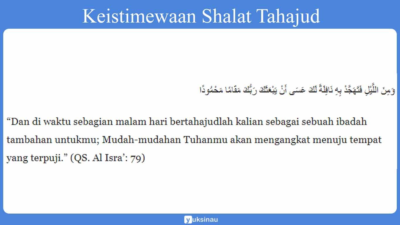 Detail Surat Yang Dibaca Saat Sholat Tahajud Nomer 10