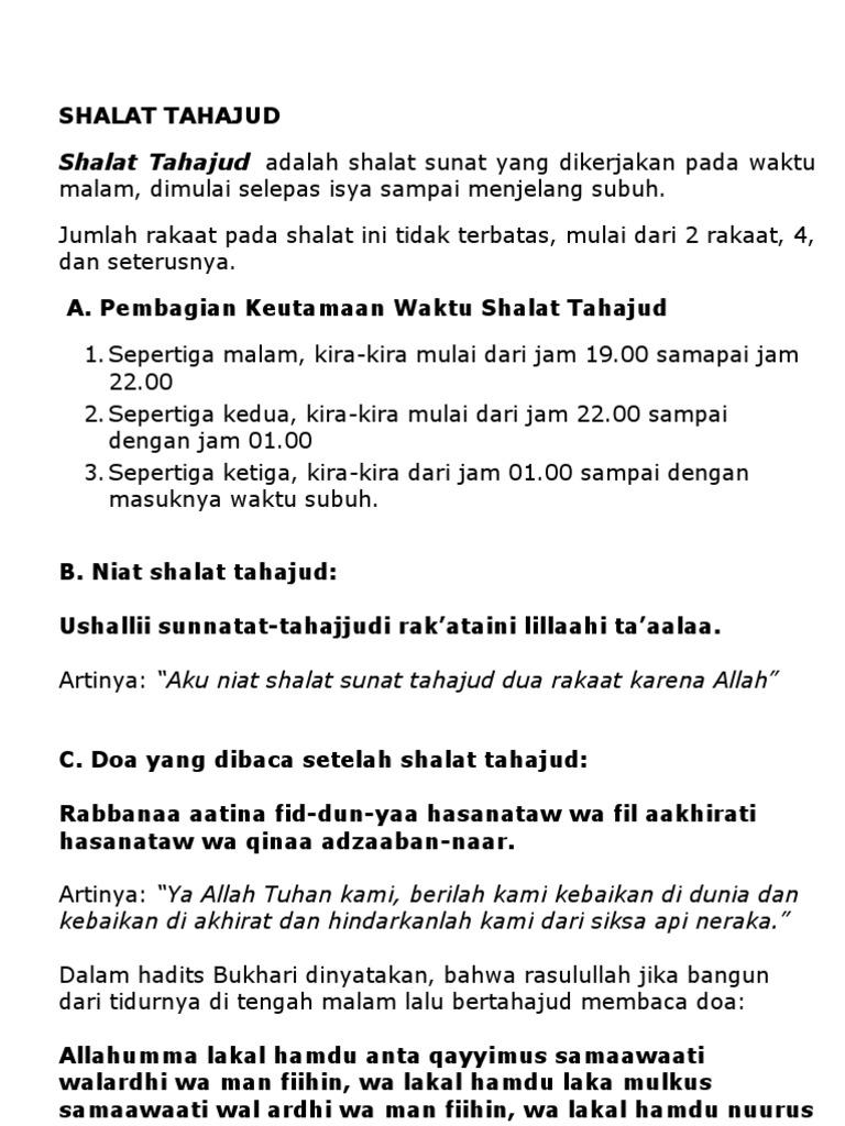 Detail Surat Yang Harus Dibaca Pada Sholat Tahajud Nomer 3