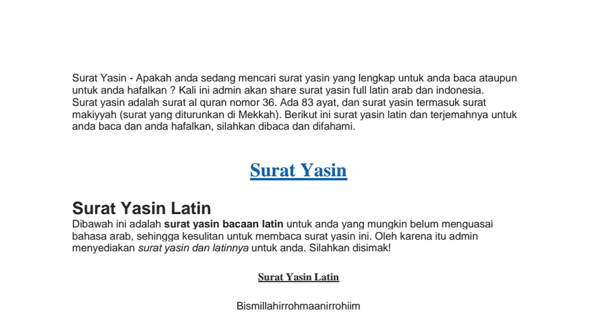 Detail Surat Yasin 36 Nomer 51