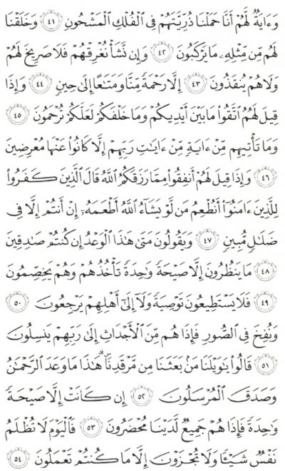 Detail Surat Yasin Ayat 15 Nomer 32