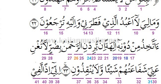 Detail Surat Yasin Ayat 15 Nomer 39