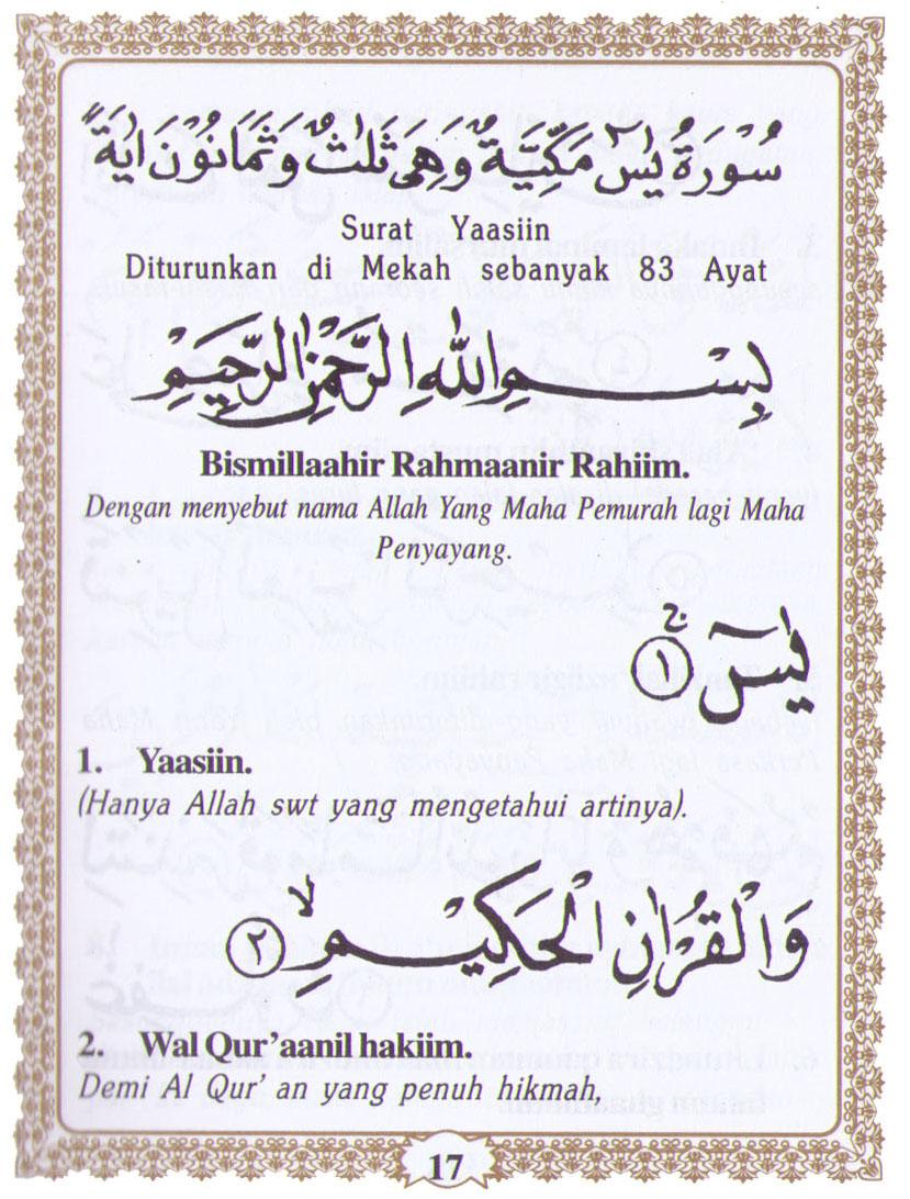 Detail Surat Yasin Dan Tahlil Doc Nomer 5