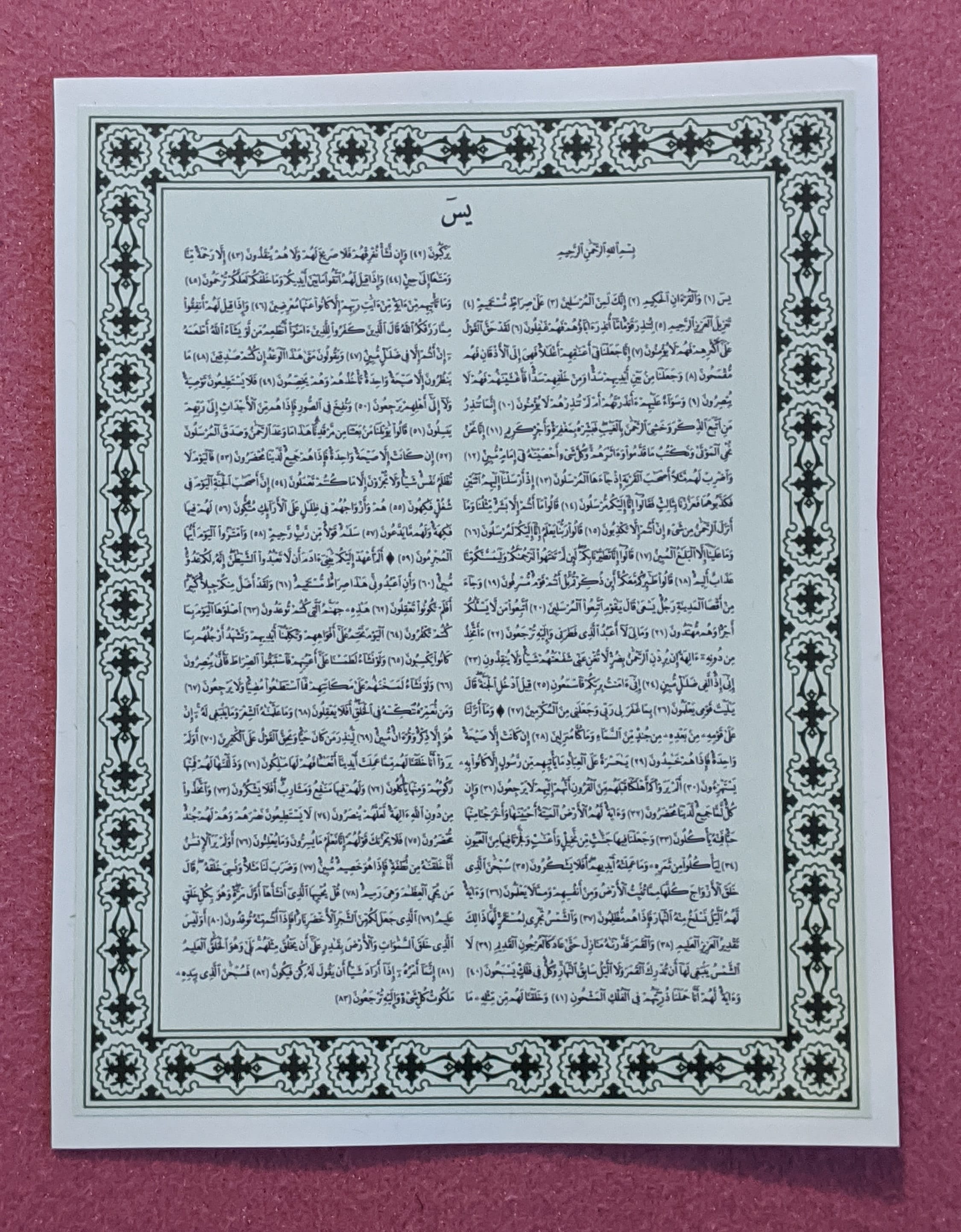 Detail Surat Yasin Full Arab Nomer 21