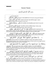 Detail Surat Yasin Litequran Nomer 21