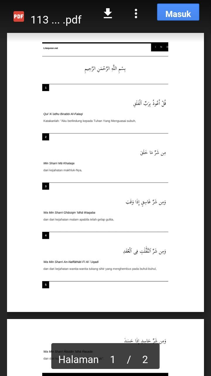 Detail Surat Yasin Litequran Nomer 47