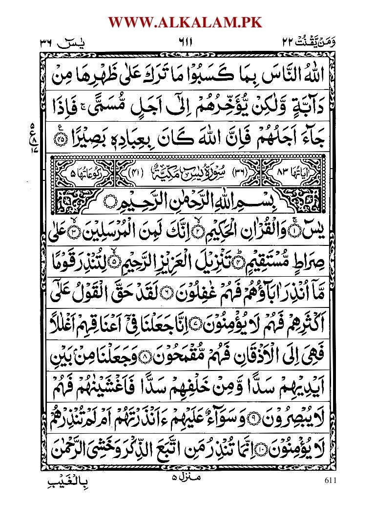 Detail Surat Yasin Surat Ke Nomer 23