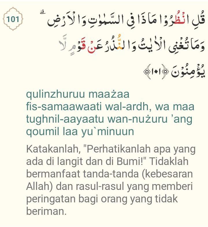 Detail Surat Yunus 101 Nomer 2