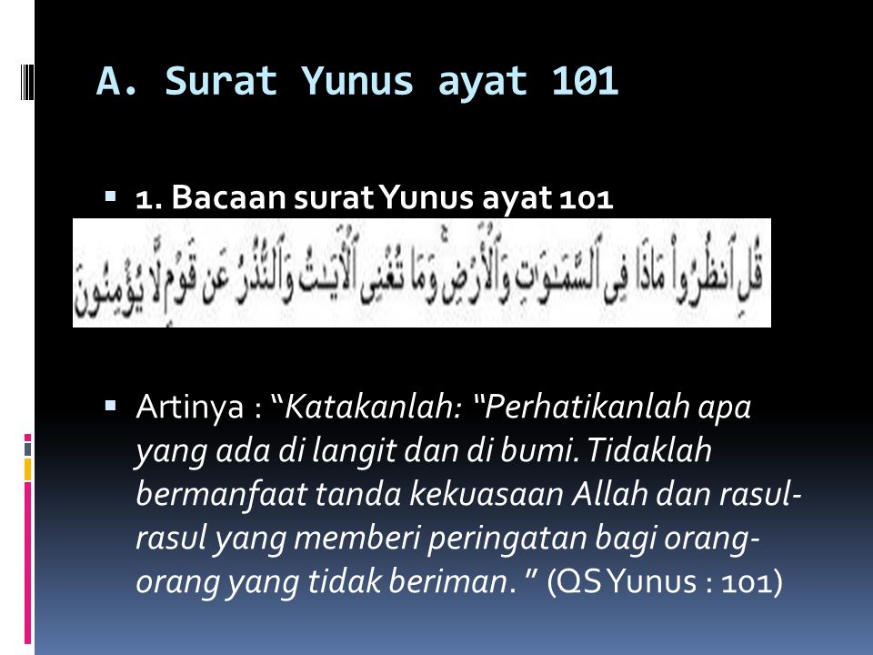 Detail Surat Yunus 101 Nomer 24