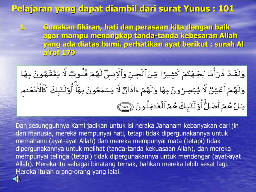 Detail Surat Yunus 101 Nomer 27