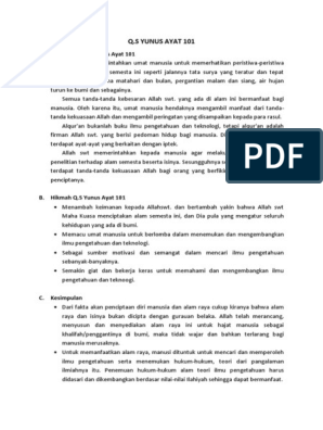 Detail Surat Yunus 101 Nomer 31