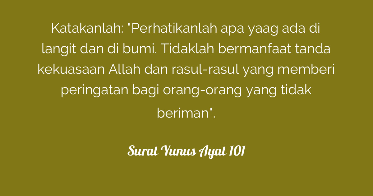 Detail Surat Yunus 101 Nomer 33