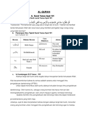 Detail Surat Yunus 101 Nomer 53