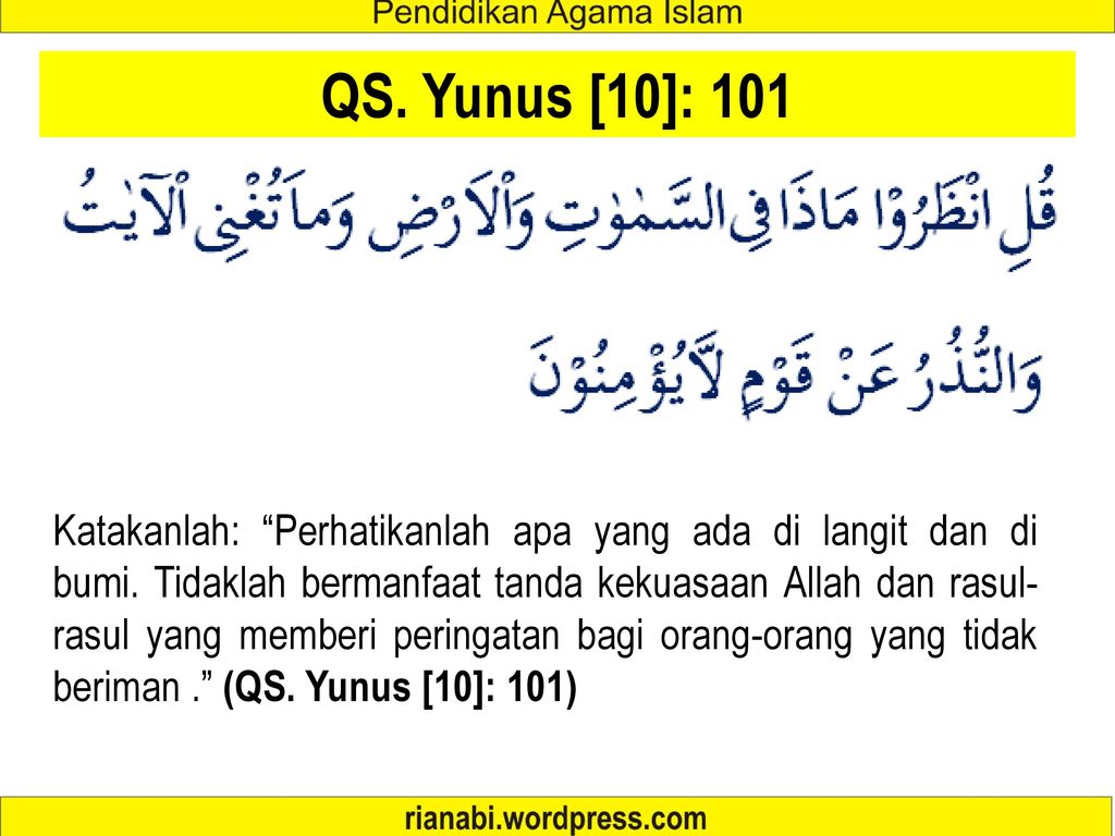 Detail Surat Yunus 101 Nomer 8